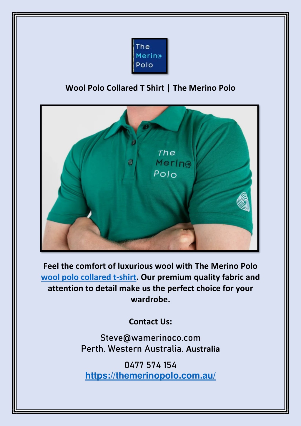 PPT - Australian Merino Wool Clothing | The Merino Polo PowerPoint ...