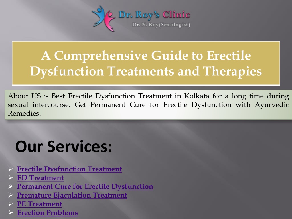 Ppt A Comprehensive Guide To Erectile Dysfunction Treatments And Therapies Powerpoint 