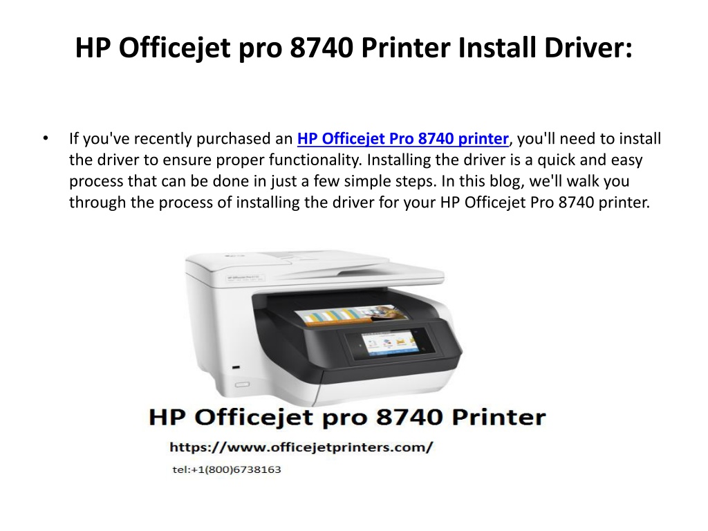 Ppt Hp Officejet Pro Printer Install Driver Powerpoint Presentation Id