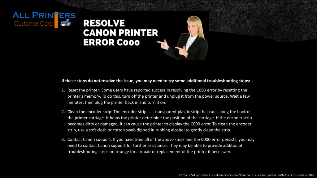 Ppt How To Fix Canon Pixma Mx922 Error Code C000 Powerpoint Presentation Id12157191 2220