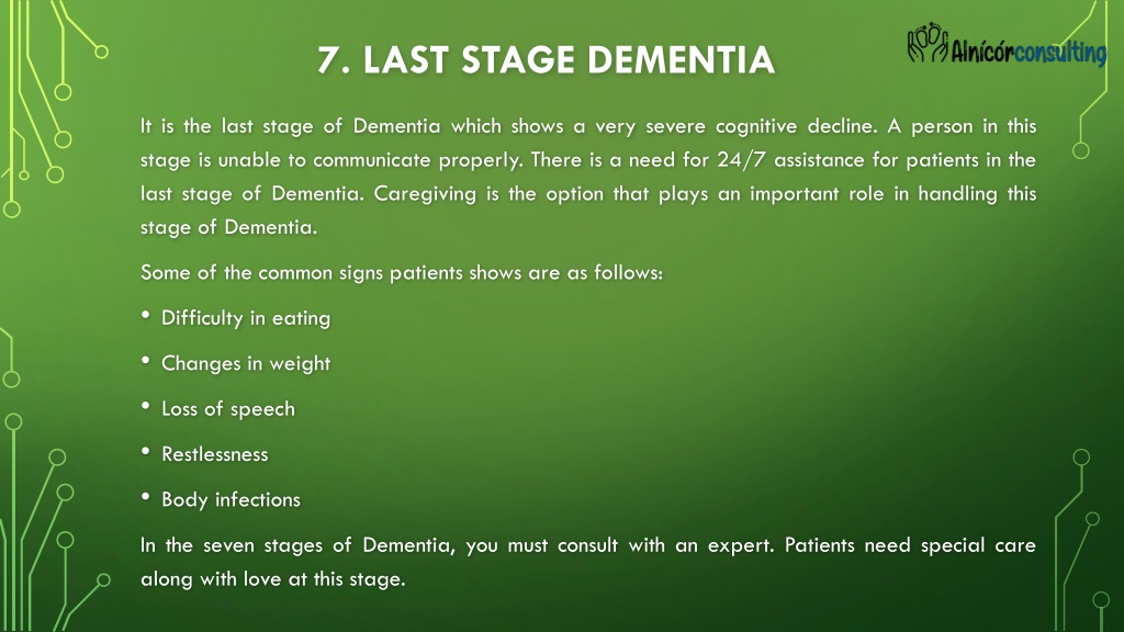 PPT - 7 Stages Of Dementia PowerPoint Presentation, Free Download - ID ...