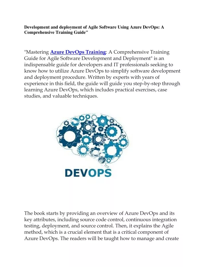 PPT - Azure DevOps Training PowerPoint Presentation, free download - ID:12160257