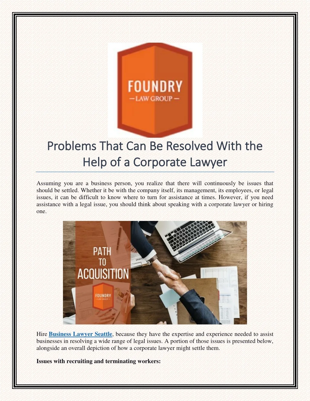 PPT Problems That Can Be Resolved With the Help of a Corporate Lawyer