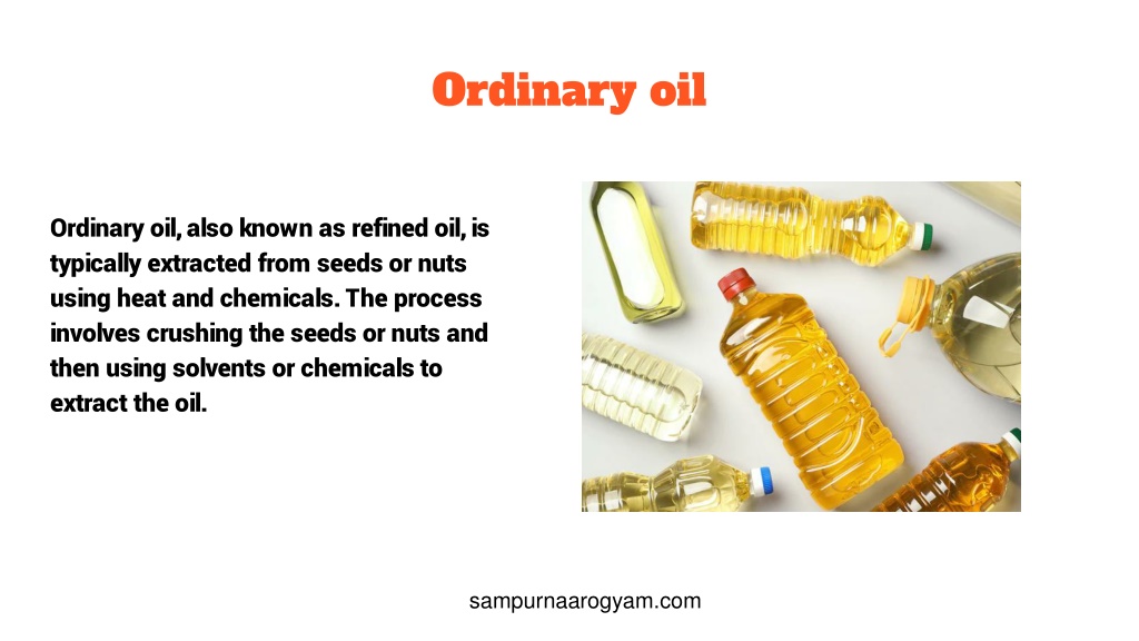 PPT Cold Pressed oil v_s Ordinary oil PowerPoint Presentation, free download ID12160394