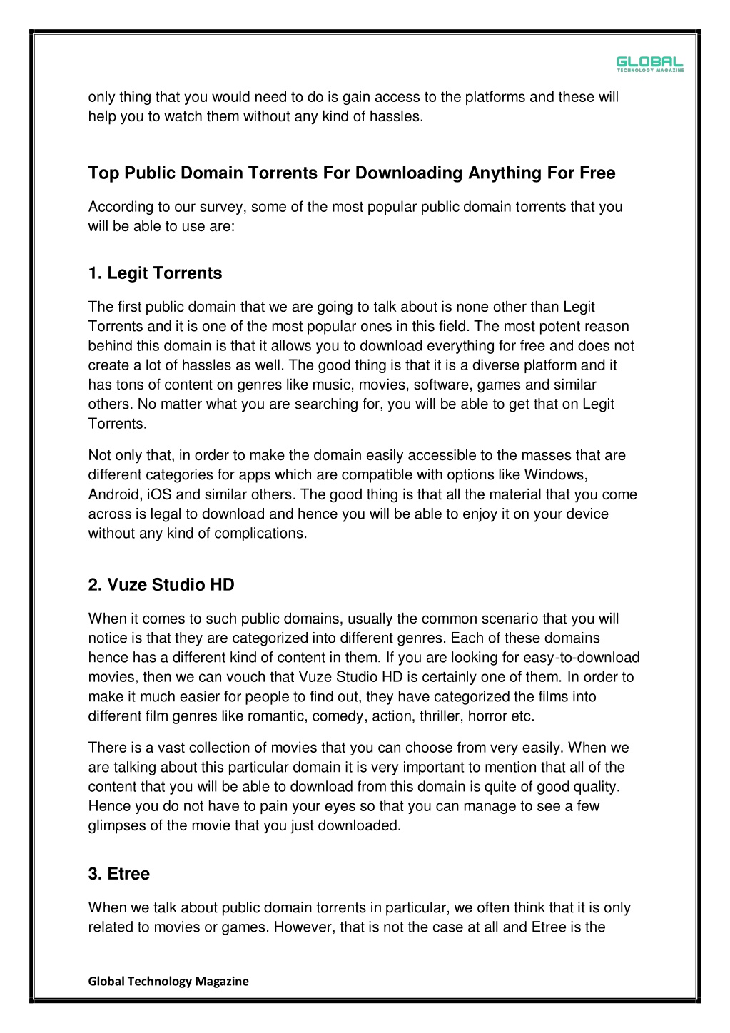 Ppt top 8 public domain torrents for downloading anything for free