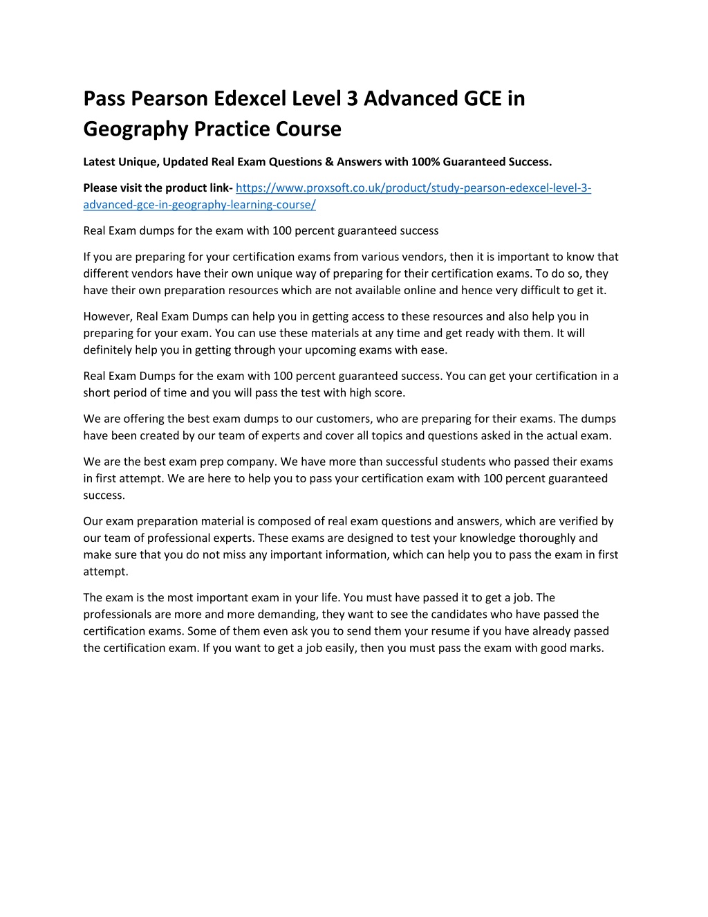 PPT - Pass Pearson Edexcel Level 3 Advanced GCE In Geography Practice ...