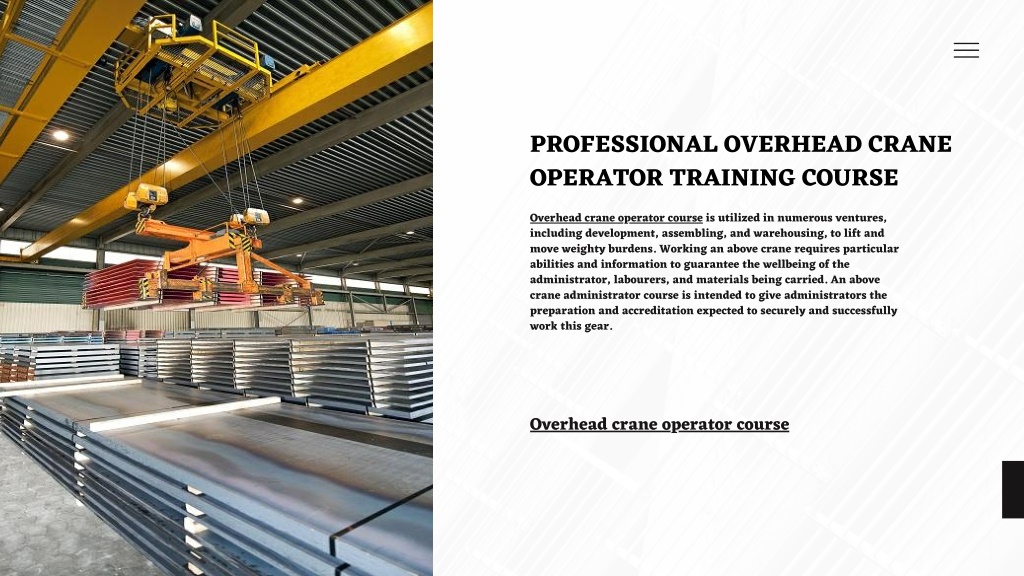 Ppt Professional Overhead Crane Operator Training Course Powerpoint Presentation Id12164101 8195