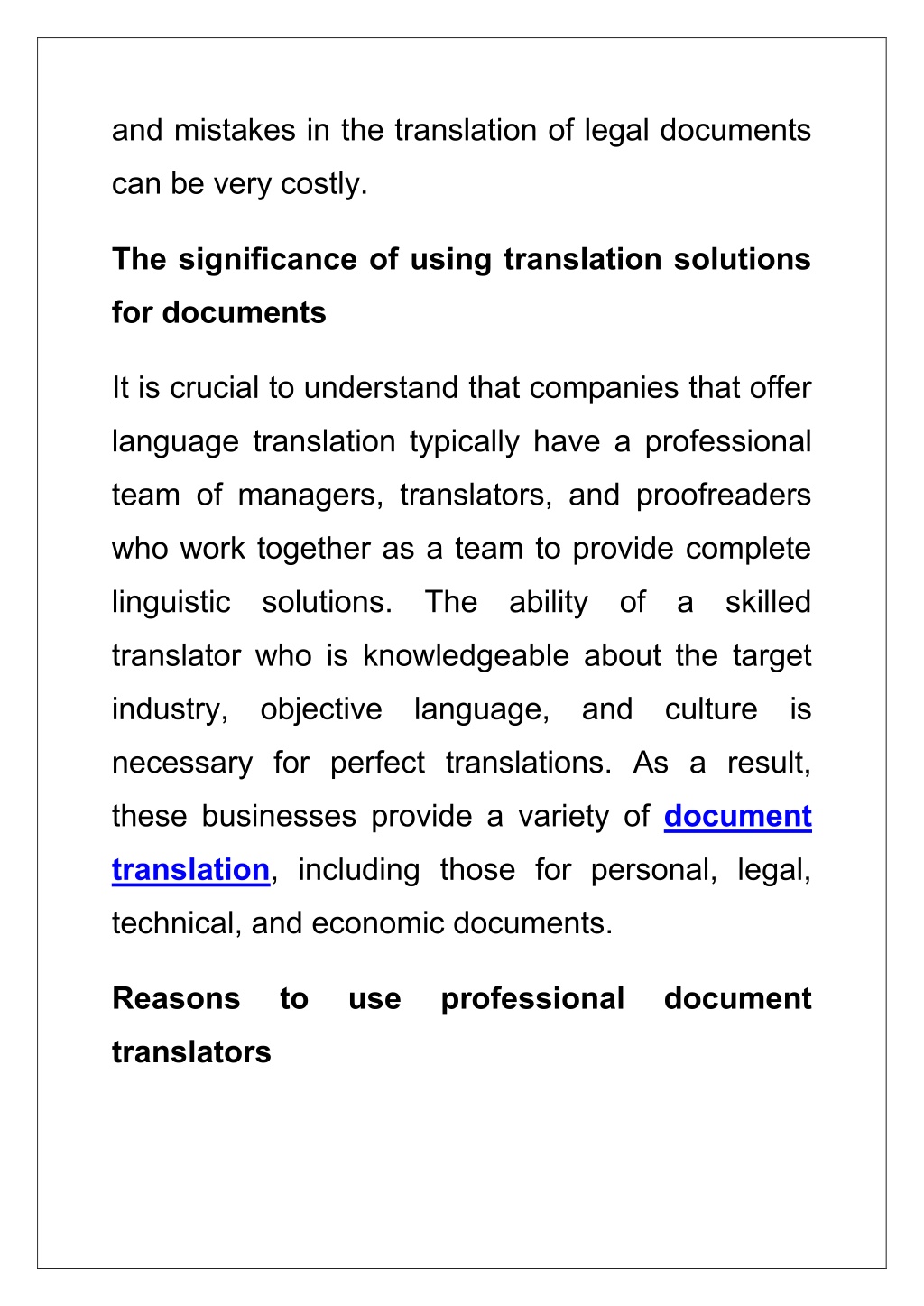 Ppt The Significance Of Using Translation For Documents Powerpoint