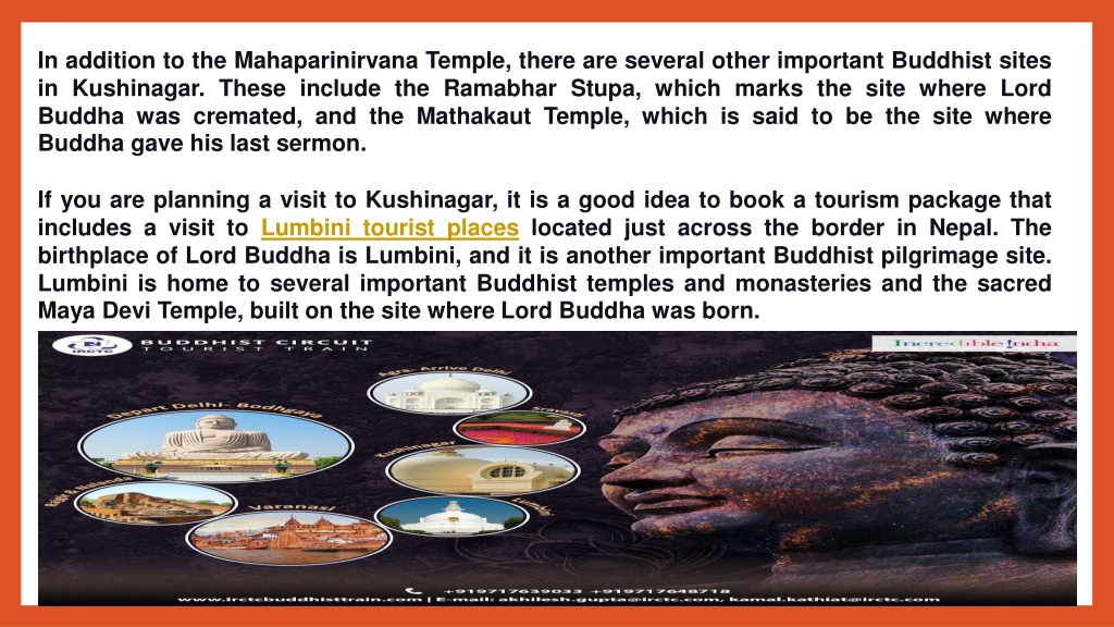 PPT - Buddhist Pilgrimage Made Easy with IRCTC Explore Sacred Places 