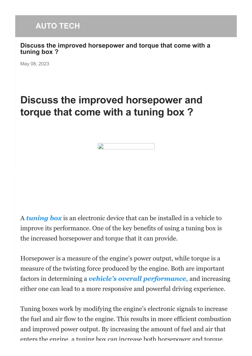 Ppt Discuss Improved Horsepower And Torque Powerpoint Presentation