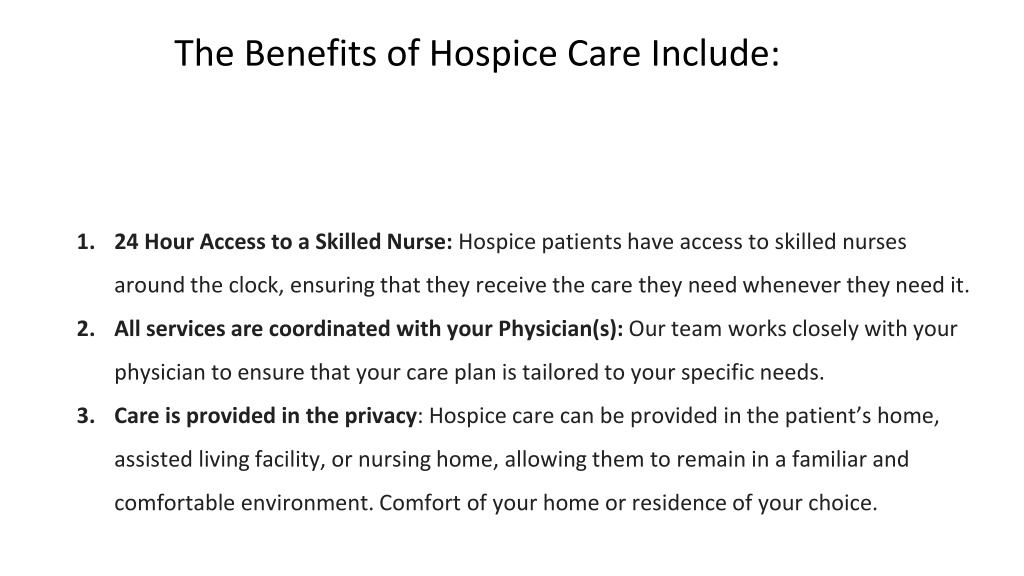 PPT - Providing Compassionate Home Health and Hospice Services ...