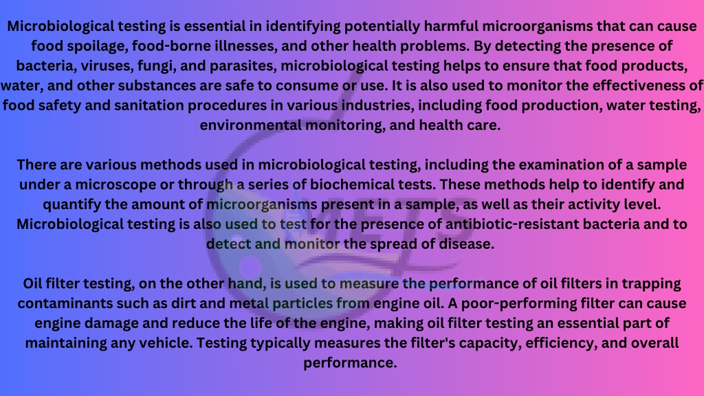 PPT - What Is Microbiological Test PowerPoint Presentation, Free ...