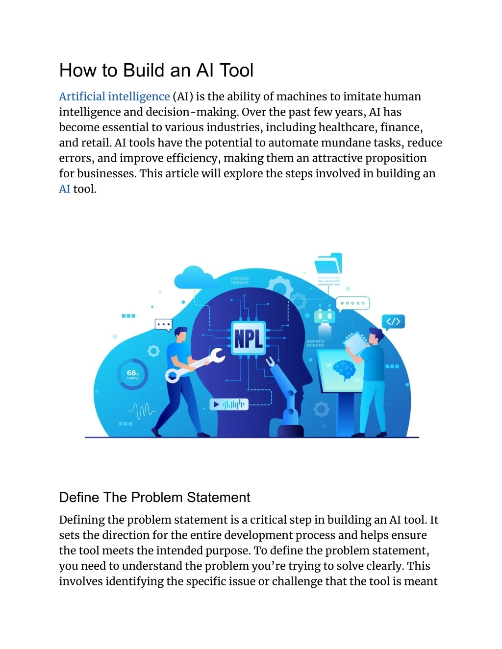 Ppt how to build an ai tool powerpoint presentation free download 