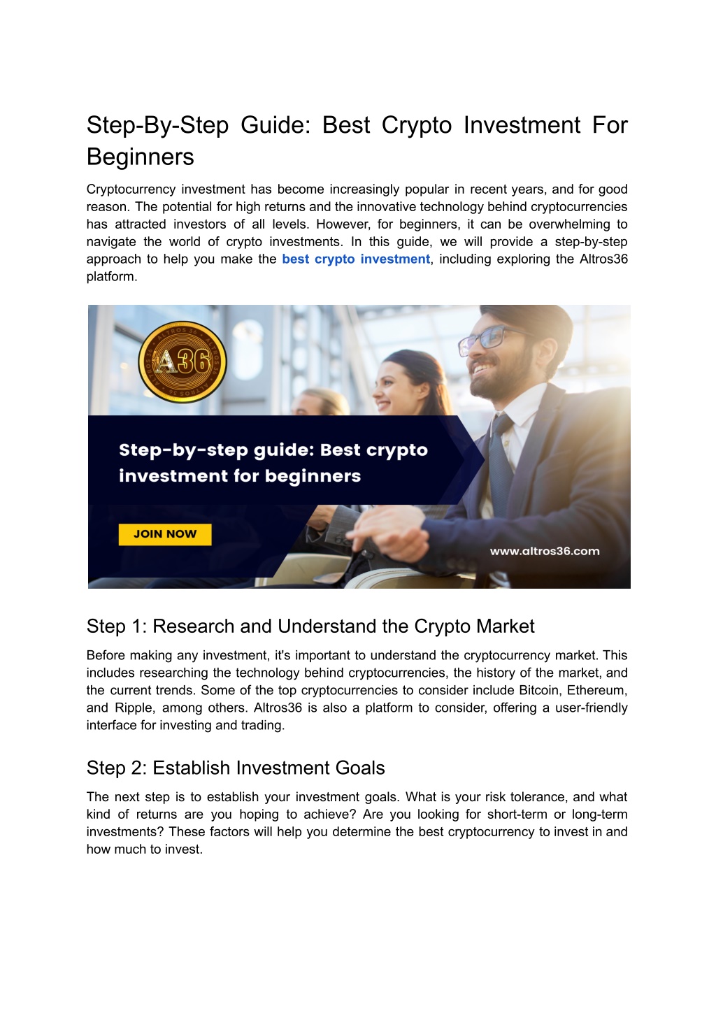 PPT StepByStep Guide_ Best Crypto Investment For Beginners