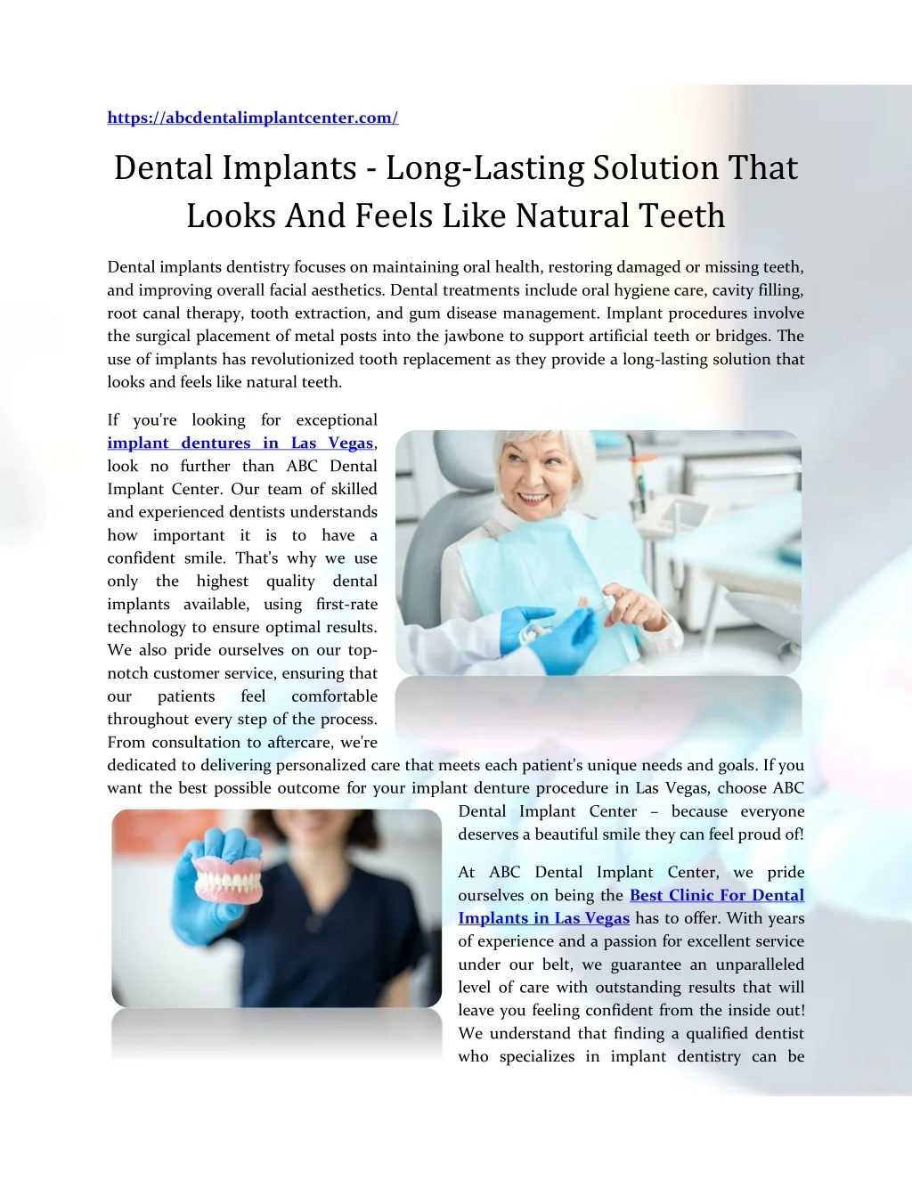 PPT ABC Dental Implant Center PowerPoint Presentation, free download