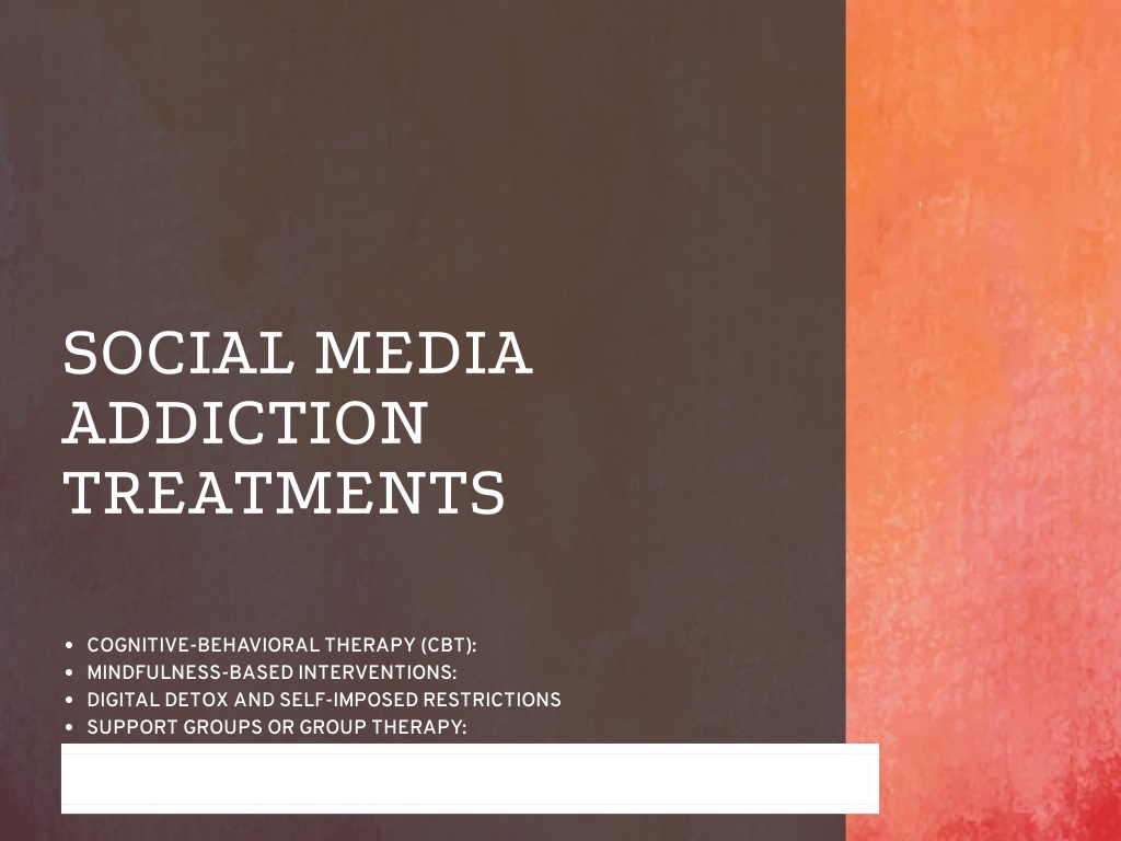 social media addiction methodology