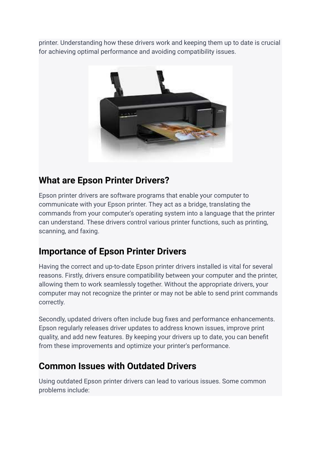 Ppt Understanding Epson Printer Drivers How To Install And Update For Optimal Performance 7767