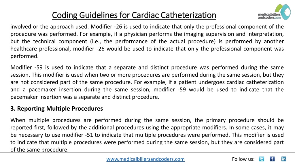 PPT - Coding Guidelines For Cardiac Catheterization PowerPoint ...