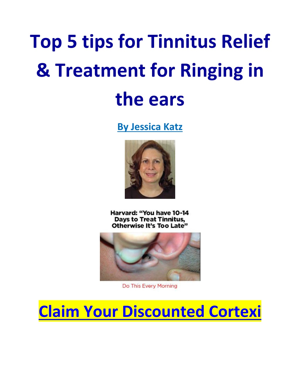 PPT - top 5 tips for tinnitus relief & treatment for ringing in the ...