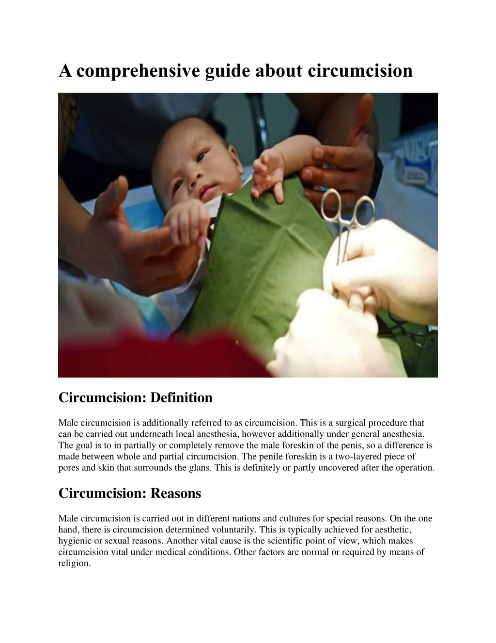 PPT A Comprehensive Guide About Circumcision PowerPoint Presentation PPT A Comprehensive Guide About Circumcision PowerPoint Presentation