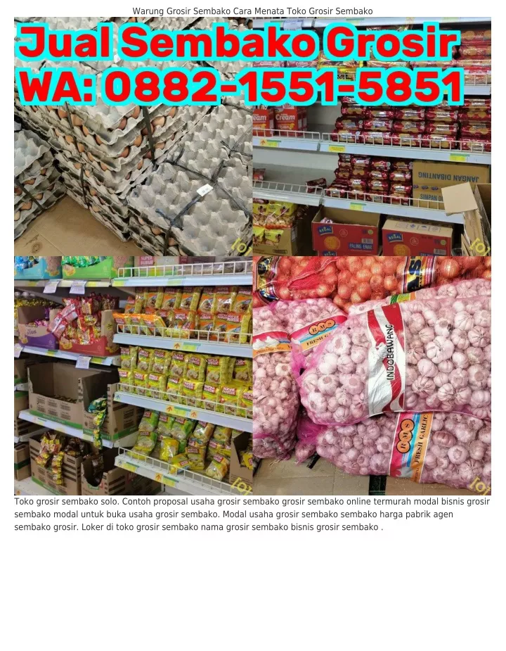 Ppt L L L Wa Keuntungan Grosir Sembako Katalog Grosir