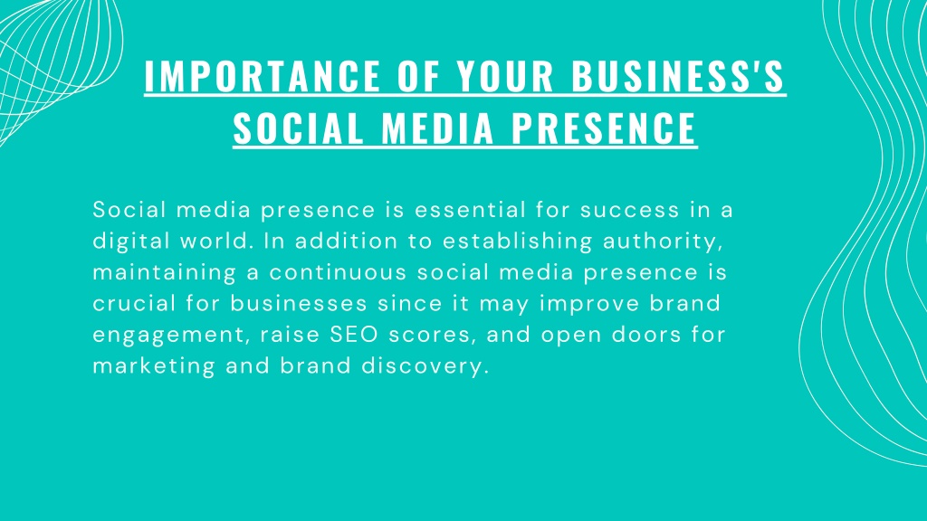 PPT - Importance Of Your Business's Social Media Presence - Social ...