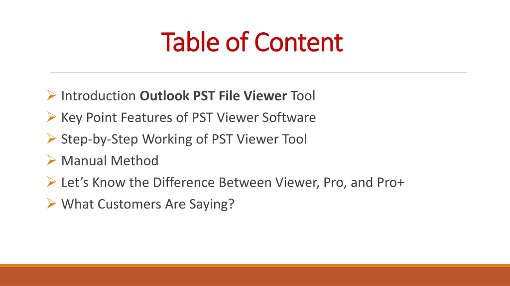 Ppt Easy Way To Open And Read Outlook Pst Powerpoint Presentation Free Download Id12182119 3463