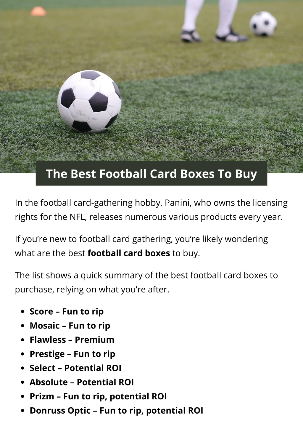 PPT The Best Football Card Boxes To Buy PowerPoint Presentation, free