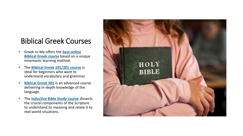 PPT Transform Your Bible Study Learn Biblical Greek with the Best