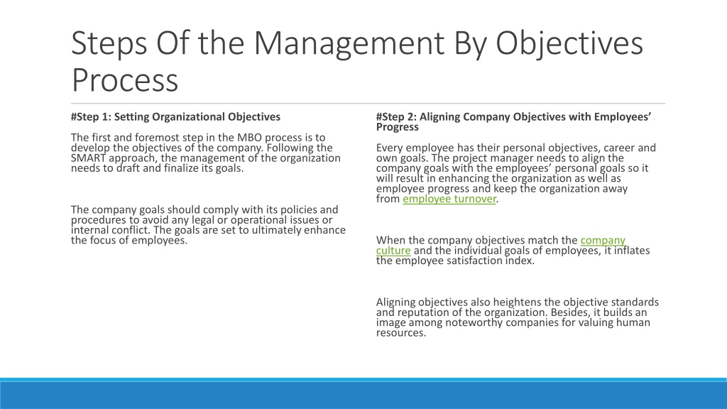 PPT - Management By Objectives (MBO): A Comprehensive Analysis ...