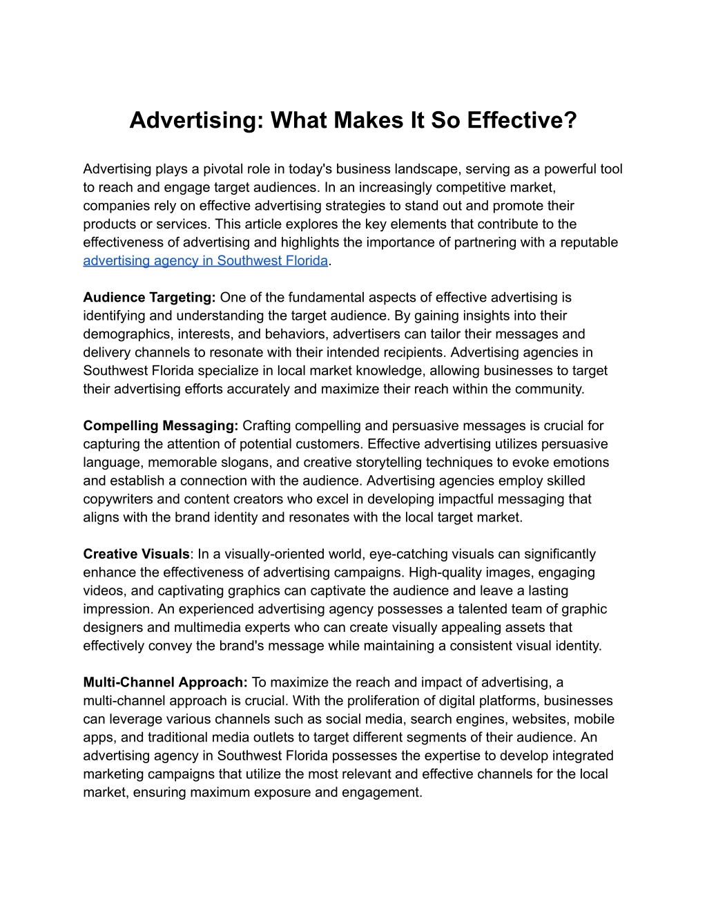 PPT - Advertising: What Makes It So Effective? PowerPoint Presentation ...