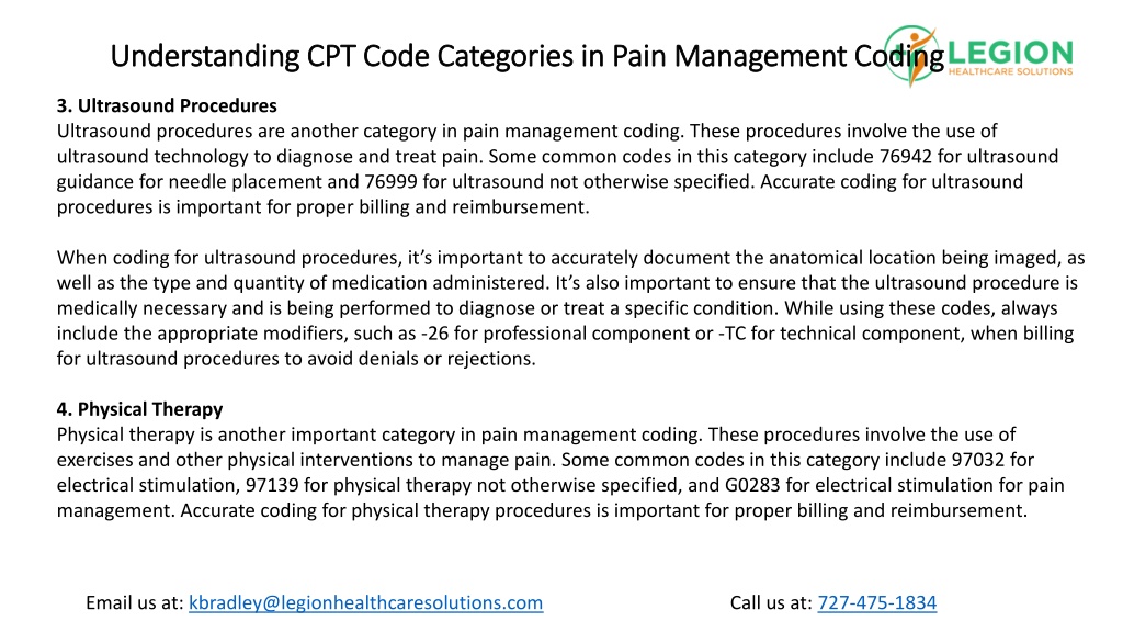 PPT Understanding CPT Code Categories in Pain Management Coding