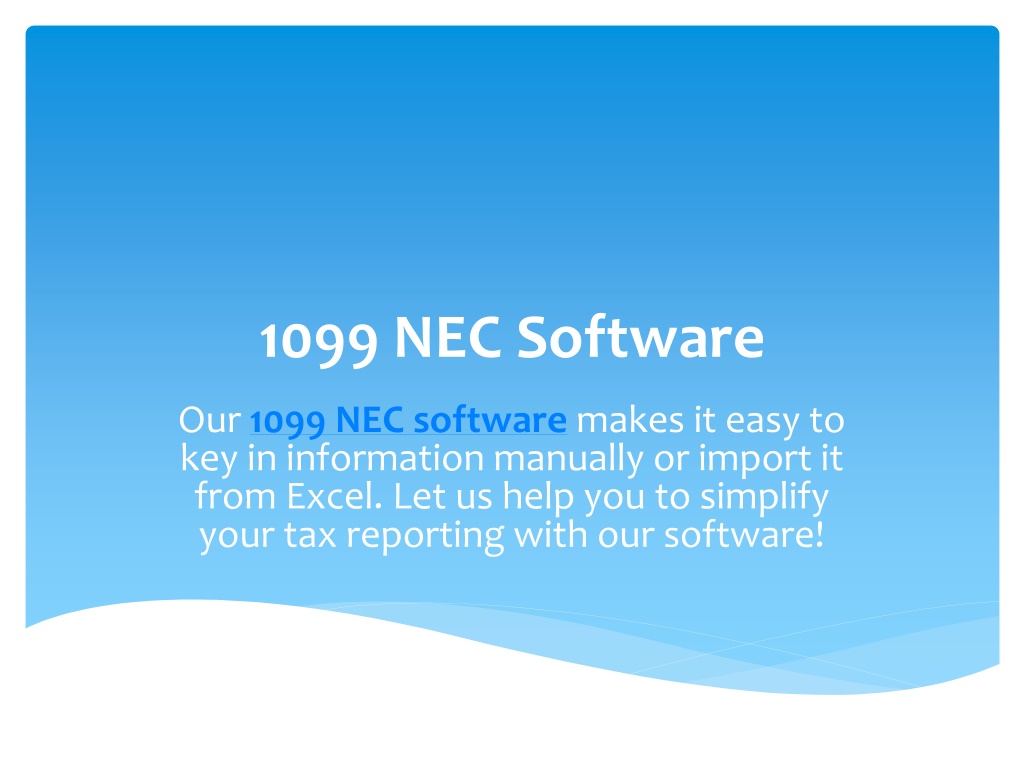 1099 nec software suite download