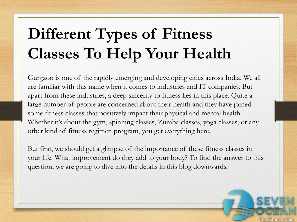 ppt-different-types-of-fitness-classes-to-help-your-health-powerpoint