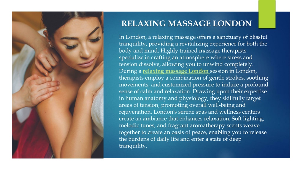 Ppt London Massage Therapist Powerpoint Presentation Free Download