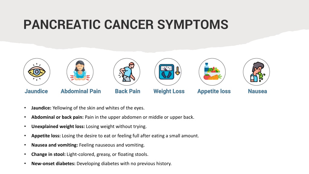 Ppt Pancreatic Cancer Symptoms Cause And Treatments Options Powerpoint Presentation Id 0469