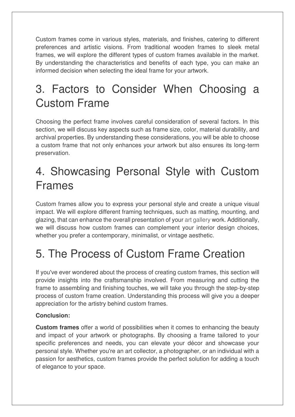 PPT - Enhance Your Décor with Custom Frames A Comprehensive Guide ...