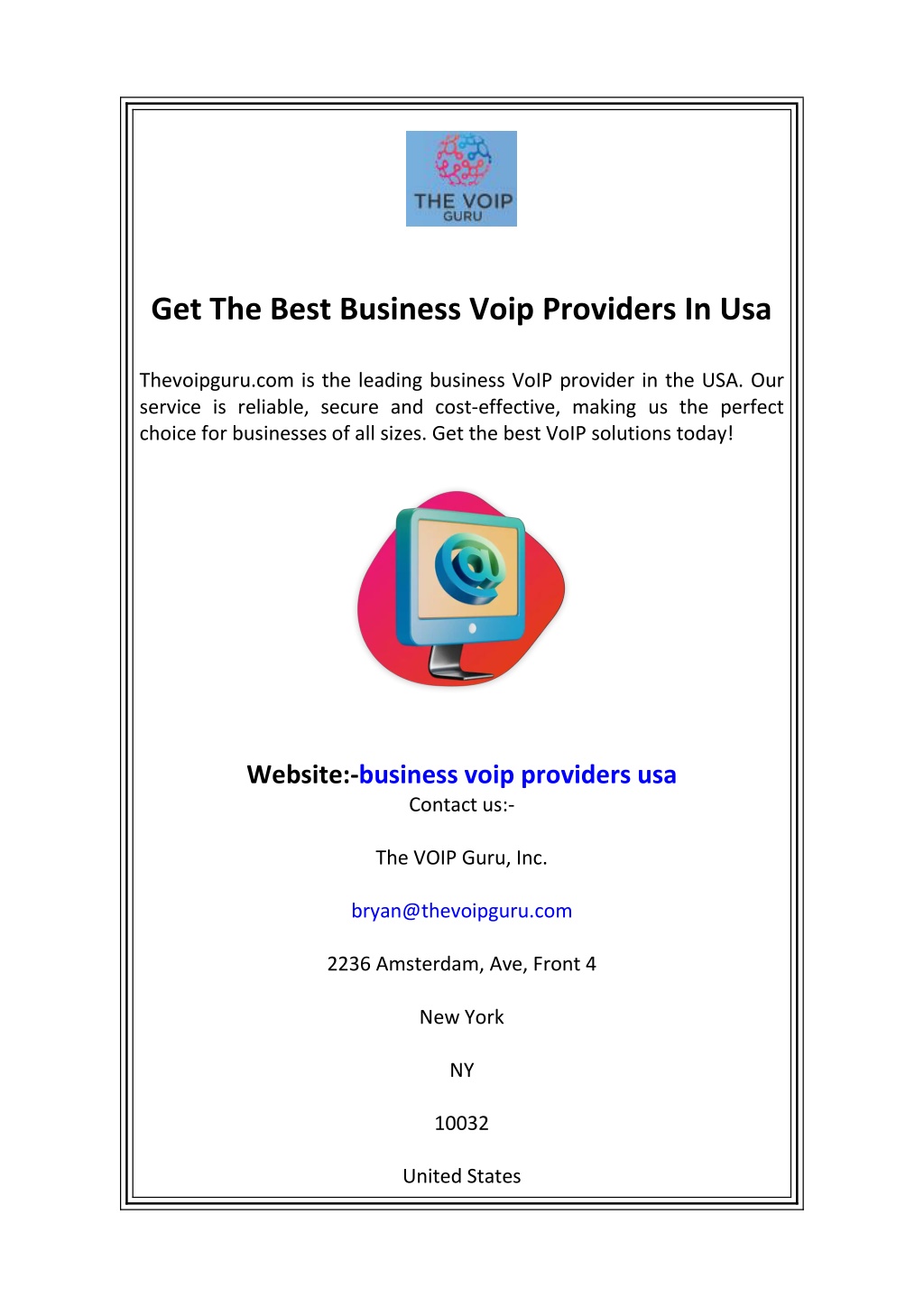 PPT Get The Best Business Voip Providers In Usa PowerPoint