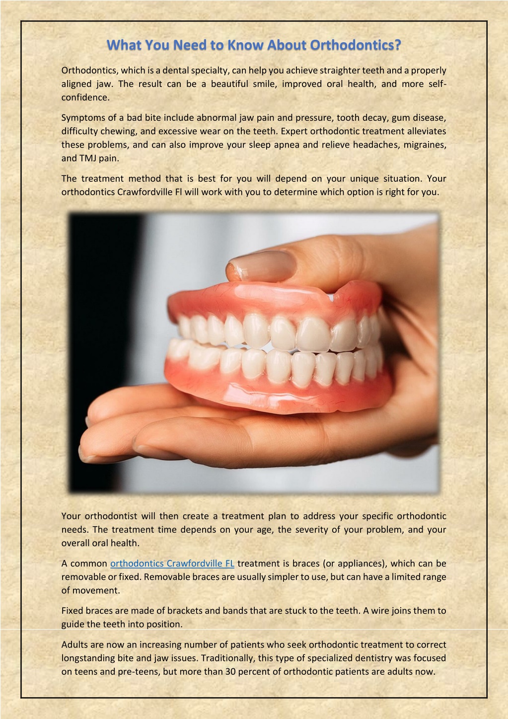 PPT - What You Need To Know About Orthodontics? PowerPoint Presentation ...