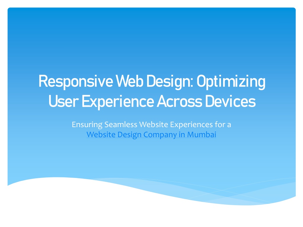responsive web design powerpoint presentation