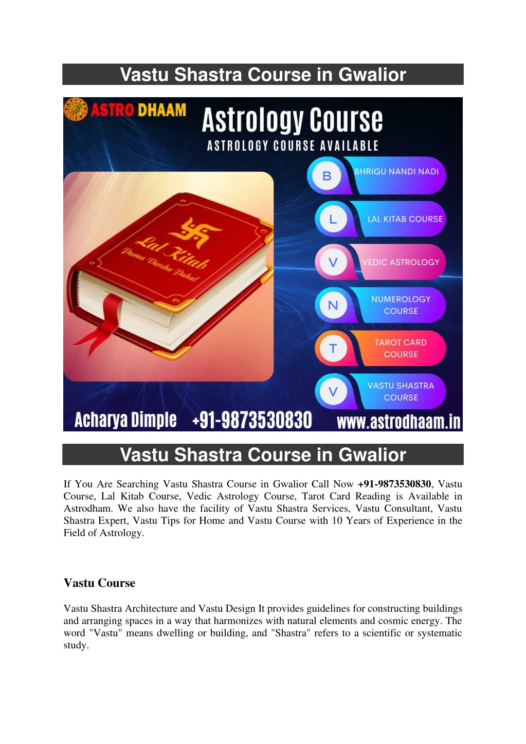 PPT - Vastu Shastra Course In Gwalior 91-9873530830 PowerPoint ...