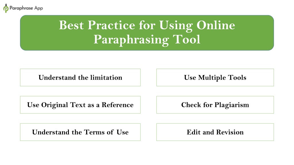 online practice for paraphrasing
