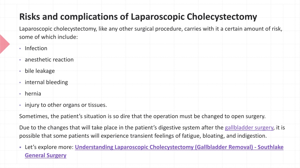 Ppt Understanding Laparoscopic Cholecystectomy Gallbladder Removal Powerpoint Presentation