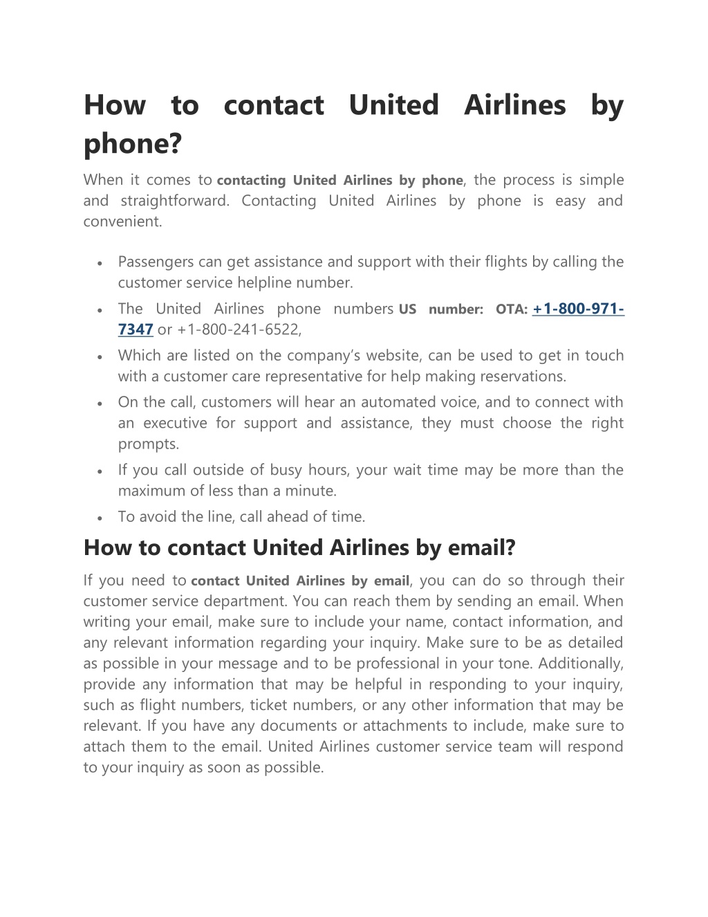 PPT - How to Contact United Airlines at London Heathrow Airport ...