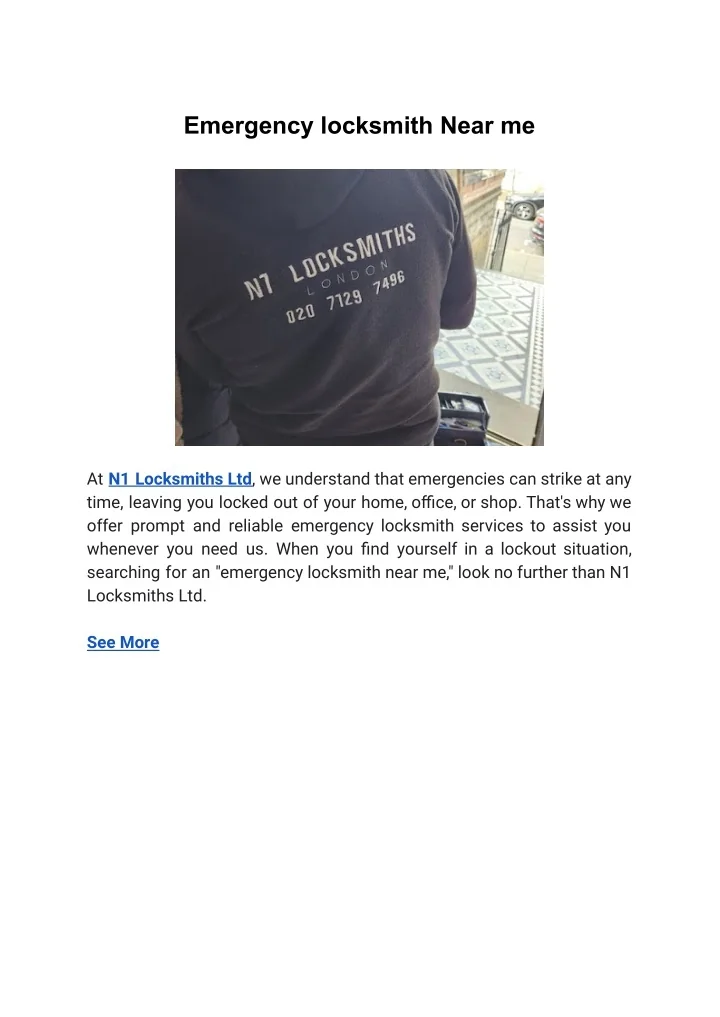 PPT Emergency locksmith Near me PowerPoint Presentation, free
