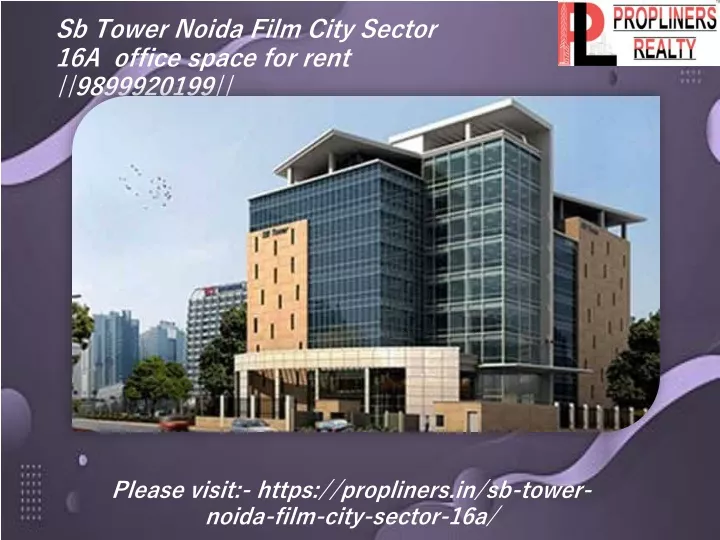 PPT - Sb Tower Noida Film City Sector 16A office space for rent ...