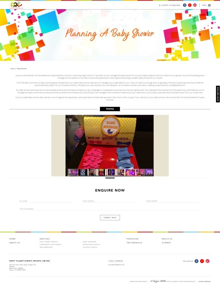 PPT Baby Shower Event Planners Party India PowerPoint