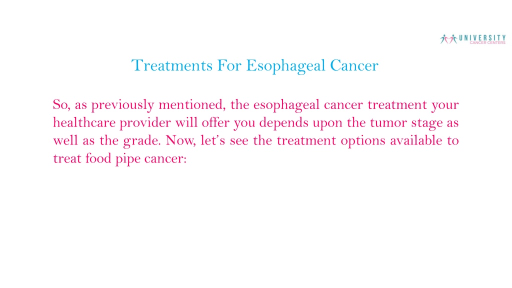 PPT - ESOPHAGEAL CANCER FIRST SIGNS, CAUSES, SURVIVAL RATE, AND OUTLOOK ...