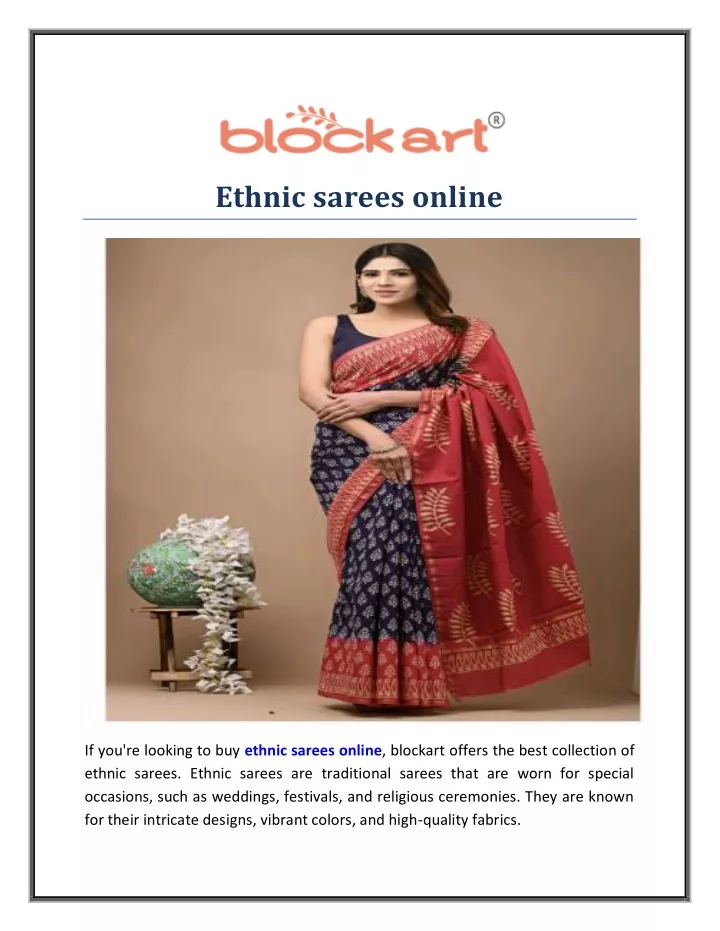 PPT - ethnic sarees online PowerPoint Presentation, free download - ID:12209270