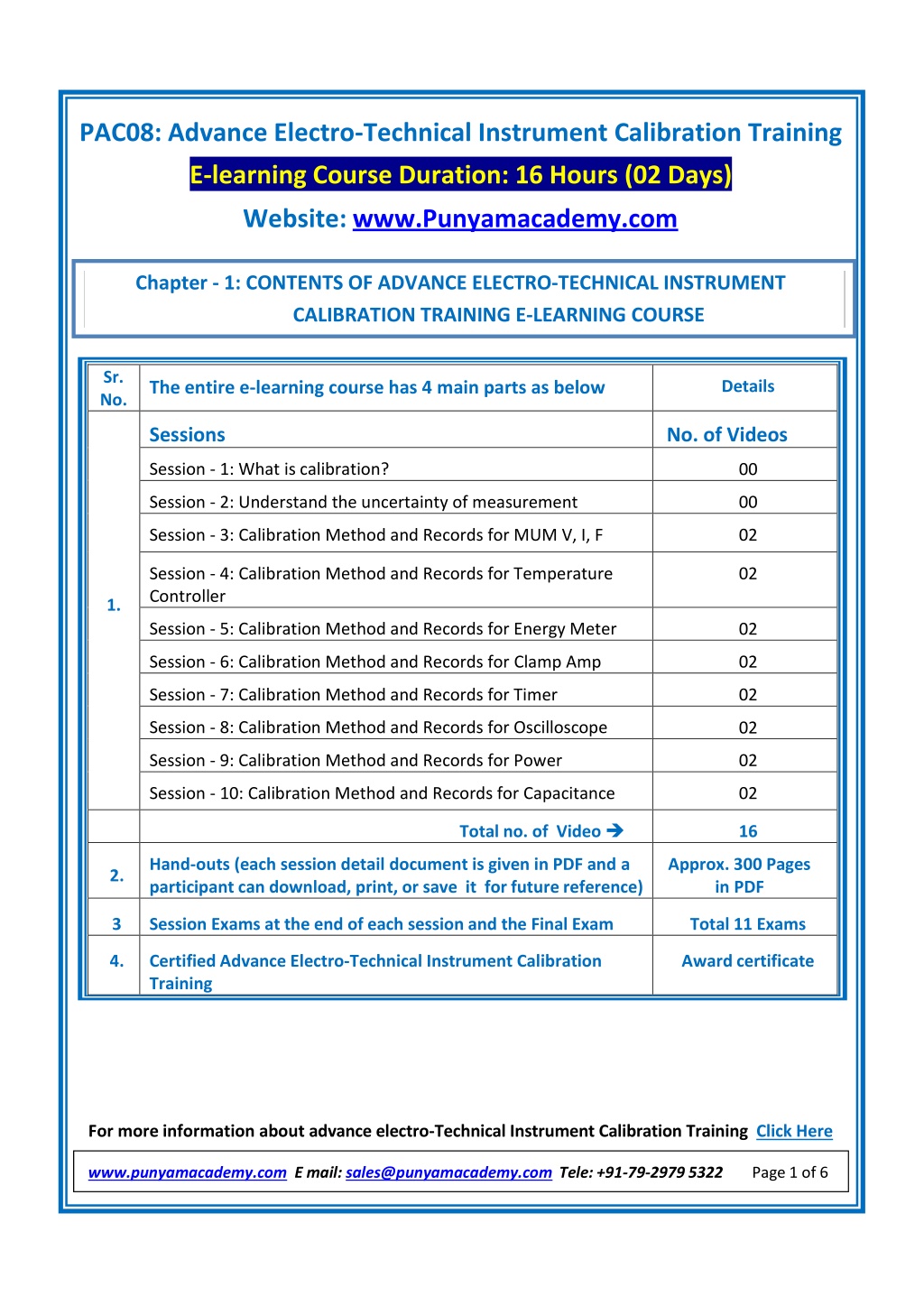 PPT Advanced ElectroTechnical Instrument Calibration Training